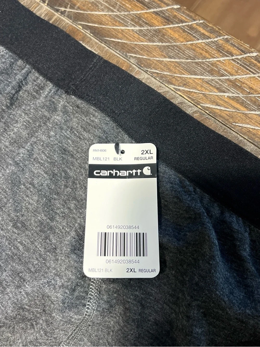 Carhartt Force Men’s Base Layer Thermal Pants Mid-weight Poly-Wool Size 2XL